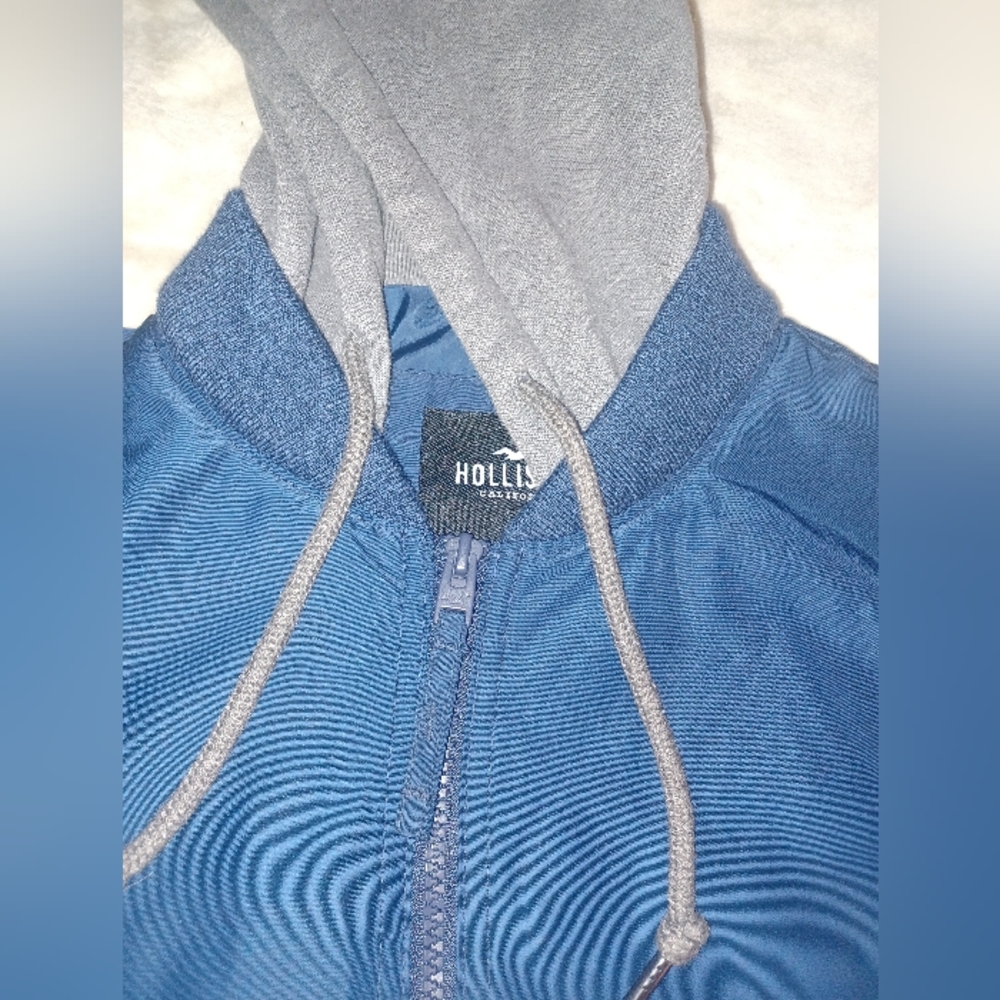 Mens Hollister Layered Look Blue Jacket sz Small